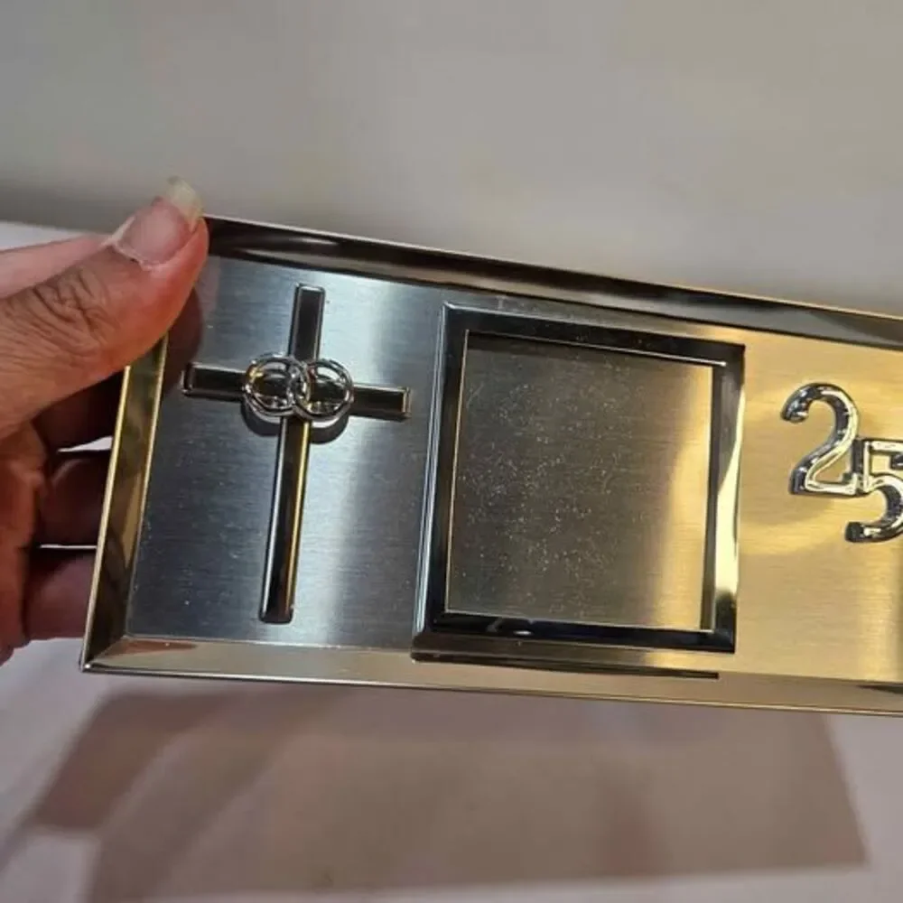 25th Anniversary Silver Photo Frame